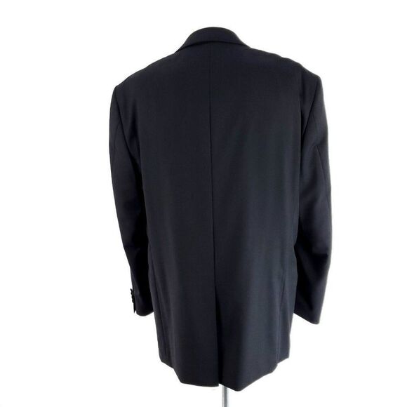 Paul Fredrick Wool 2 Bronze Button Blazer 44L Black - Picture 6 of 11